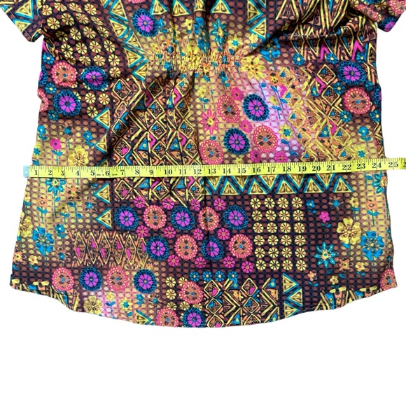 Denim 24/7 Loose Fit Thin Polyester Hippie Top - Picture 10 of 11